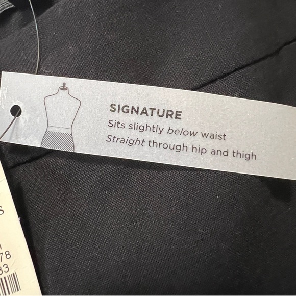 NWT Talbots Signature Trousers 12 Black - Picture 5 of 9